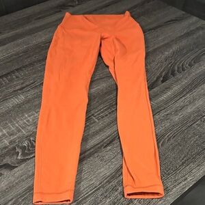 Lululemon Athletica Vibrant Orange Leggings